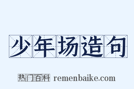 少年场造句是什么意思的图片